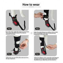 (black oranges, XL) Bottes correctrices pour chien avec enrouleur pour pied tombant, chaussures de soutien attelle réglables