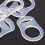 30 Pcs Button Silicone Ring Mam Pacifier Holder Mannequin Clip Adapter Transparent 5