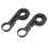 2X Handlebar Extension Mount Bicycle Bike Handle Bar Bracket Extender Holder（black） 2