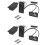 2X Electric Violin Pickup Piezo Preamp Accessory with Active Tone System Brass 1