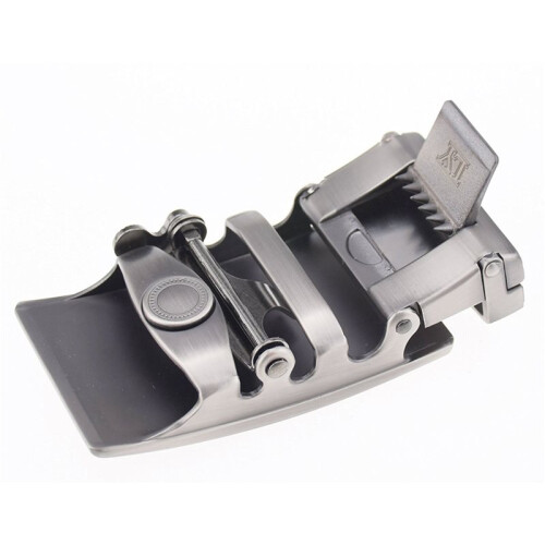 2X Men's Solid Buckle Automatic Ratchet Leather Belt Buckle 1