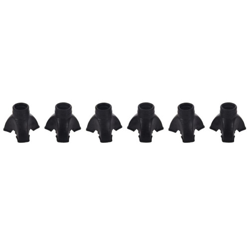 6X Walking Stick End Tripod CANE TIP Self Standing Rubber NON-SLIP End Bottom