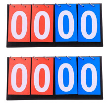 2X 4 Stellige Anzeige Tafel Basketball Fußball Anzeige Tafel für Basketball Fußball Badminton Volleyball Tisch Tennis