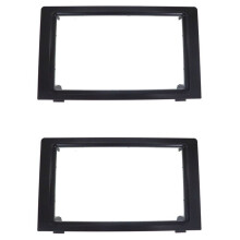 2X Car Stereo Radio Fascia Dash Panel 2 Din Frame Trim Kit for 9-3 2007-2011