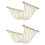 2X Macrame Fruit Hammock for Kitchen Under Cabinet,Veggie Hammock Fruit Holder Net and Hook for Hanging Fruit Basket 1