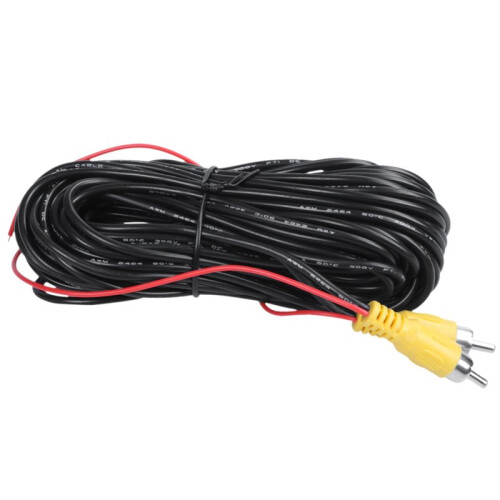 2X Reverse Rear View Parking Camera Video RCA Extension Cable Car Wire, 10 M 1