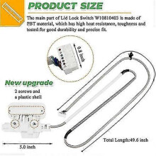 W10810403 Washer Lid Lock - 10-Year for Whirlpool Kenmore Maytag