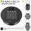 6 Pcs Solar Lights Replacement Top 7 Solar Lantern Parts LED Lid as shown 4