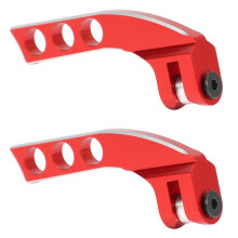 2X Metal 4-Hole Transmitter Neck Strap Balancer Adjuster for Futaba Radiolink Frsky X9D RC Remote Control,Red Horizontal