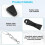 Kit de 2 clips de déclenchement et kit de terminaison pour downrigger de pêche en eau profonde (noir) 3