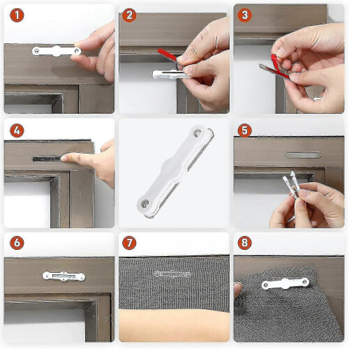 22er-Packung Yo-Adhesive Magnetstreifen für Fliegengitter, Permanentmagnete 2