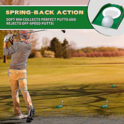 3 Pcs Golf Putting Hole Accessories and Putters 1