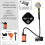7800mAh Portable Rechargeable Shower Pump with Smart Digital Display Orange 2