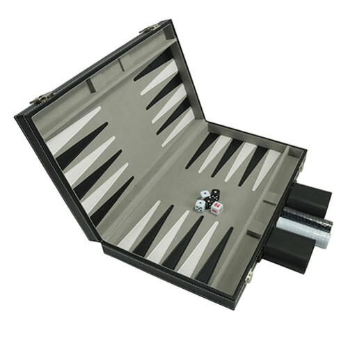 2X Backgammon Set - Classic 14.75 Inch Backgammon Sets for Adults Board Game for Antique Backgammon Set Set 2