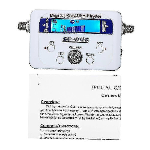 Digital Satellite Finder with LCD Display and Compass for Precise Signal Detection 1