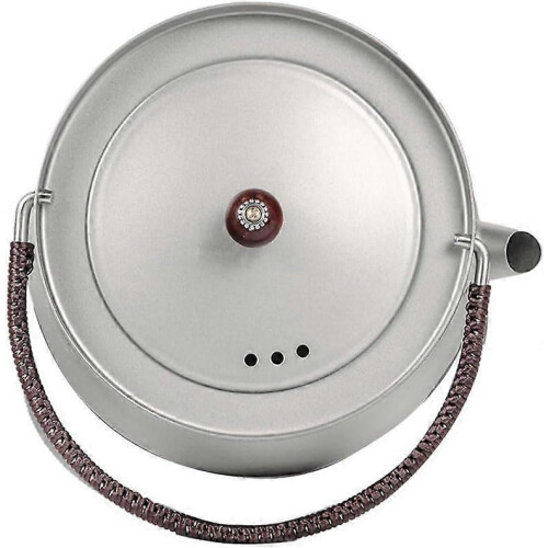 Camping Kettle 800ml Ultralight Rustproof Titanium for Hiking Backpacking Coffee Brewing 2