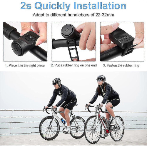 Sonnette de vélo électrique étanche de 120 dB avec 4 modes de sonnerie pour une sécurité optimale. 2