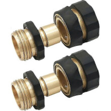 Garden Hose Quick Connector Male And Female Water Hose Connectors Garden Hose Fitting Quick Connector (1set, Black)