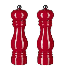 (5 inch, red) Salt And Pepper Grinder Set,manual Pepper Mills With Adjustable Coarseness, Refillable Spice Grinders