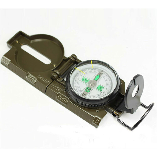 XHX Handheld Waterproof Multifunction Compass for Mountaineering Camping - Green 2