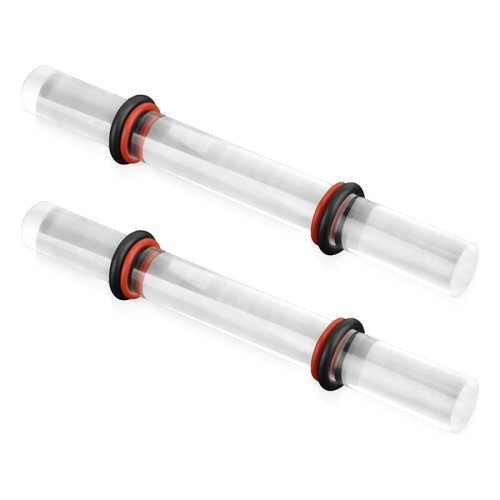 4 Pieces Polymer Clay Roller Tools, Acrylic Roller Clay Rolling Pin with Thickness Ring for Clay Art  DIY Tools 1