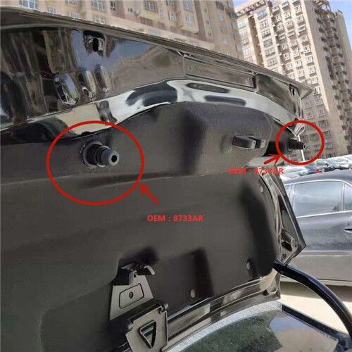 4Pcs for  508 Trunk Rubber Pier Adjustable Stop Bonnet Buffer Tailgate Block Limit Block 8733AR 7908Y6 2