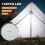 Solar Camping Light 120 LED Hanging Remote Control IP65 Waterproof Rechargeable Tent Light 4