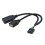 2X USB 9PIN to USB-A Male and TYPE-E KEY-A Cable USB Front Panel Adapter Cable USB 9PIN to USB2.0 Type-C 2