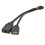2X USB 9PIN to USB-A Male and TYPE-E KEY-A Cable USB Front Panel Adapter Cable USB 9PIN to USB2.0 Type-C 3