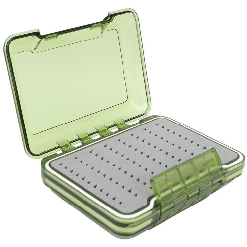 Double Sided Waterproof Transparent Fly Box Fishing Tackle Storage Assorted Flies 2