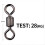 Fishing Swivel Connector Ring Rolling Rotator for Safety Kana Hook D 2