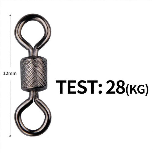 Fishing Swivel Connector Ring Rolling Rotator for Safety Kana Hook D 1