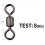 Fishing Swivel Connector Ring Rolling Rotator for Safety Kana Hook D 3