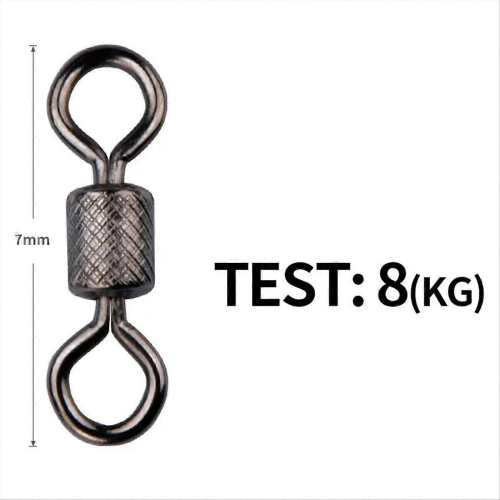 Fishing Swivel Connector Ring Rolling Rotator for Safety Kana Hook D 2
