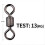 Fishing Swivel Connector Ring Rolling Rotator for Safety Kana Hook D 4