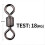 Fishing Swivel Connector Ring Rolling Rotator for Safety Kana Hook D 5