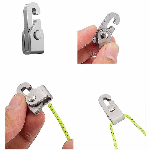 Automatic Lock Hook Self-locking Free Knot Easy Tighten Rope Kit 2