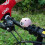 USB Rechargeable Kids Piggy Horn Bicycle Front Light Black 2