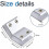 2 Pack Adjustable Aluminum Alloy Glass Clamp Bracket 10-12mm Shelf Support 2
