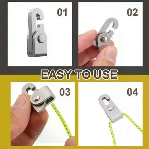 Automatic Locking Tent Hook Clip for Armbands Camping Mountaineering R9CE 2