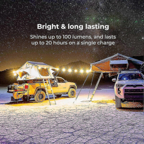 MPOWERD Luci Sun Solar/USB Powered String Lights 18ft 100Lumen Phone Charger Outdoor 2