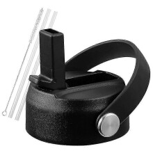 Straw Lid for Wide Mouth 32 40 Oz, Straw Lid with Handle and Straws,Replacement Sports Straw Cap