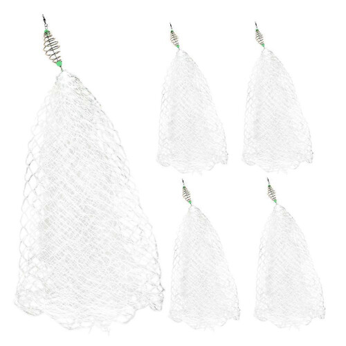 9-Mesh Nylon Iron Fish Traps Portable Storage 5Pcs Multi 8.50X2.30X2.30CM 1