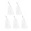 9-Mesh Nylon Iron Fish Traps Portable Storage 5Pcs Multi 8.50X2.30X2.30CM 3