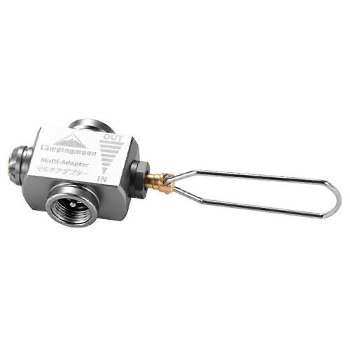 CAMPINGMOON Gas Saver Plus Converter Shifter Refill Flat Tank Conversion Adapter Silver 1