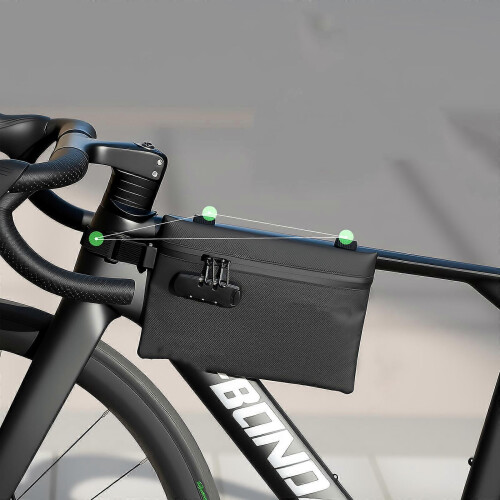 Secure Waterproof Handlebar & Top Tube Bag for Commuting Long Cycling Multicolor 2