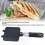 Cast Iron Double Sandwich Maker with Heat-Resistant Handle for Outdoor Cooking 5
