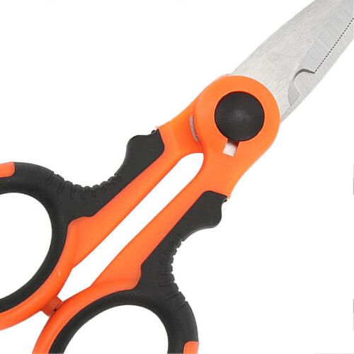 Small Ergonomic Fishing Scissors Line Cutter Non-Slip Handle 2