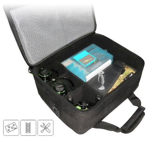 Large Capacity Fishing Reel Bag Tackle Backpack Gear Storage Durable Multicolor 1
