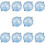 10Pcs Clear Hollow Fishing Float Set Adjustable Buoyancy Durable ABS Surface Bubble Floats 2